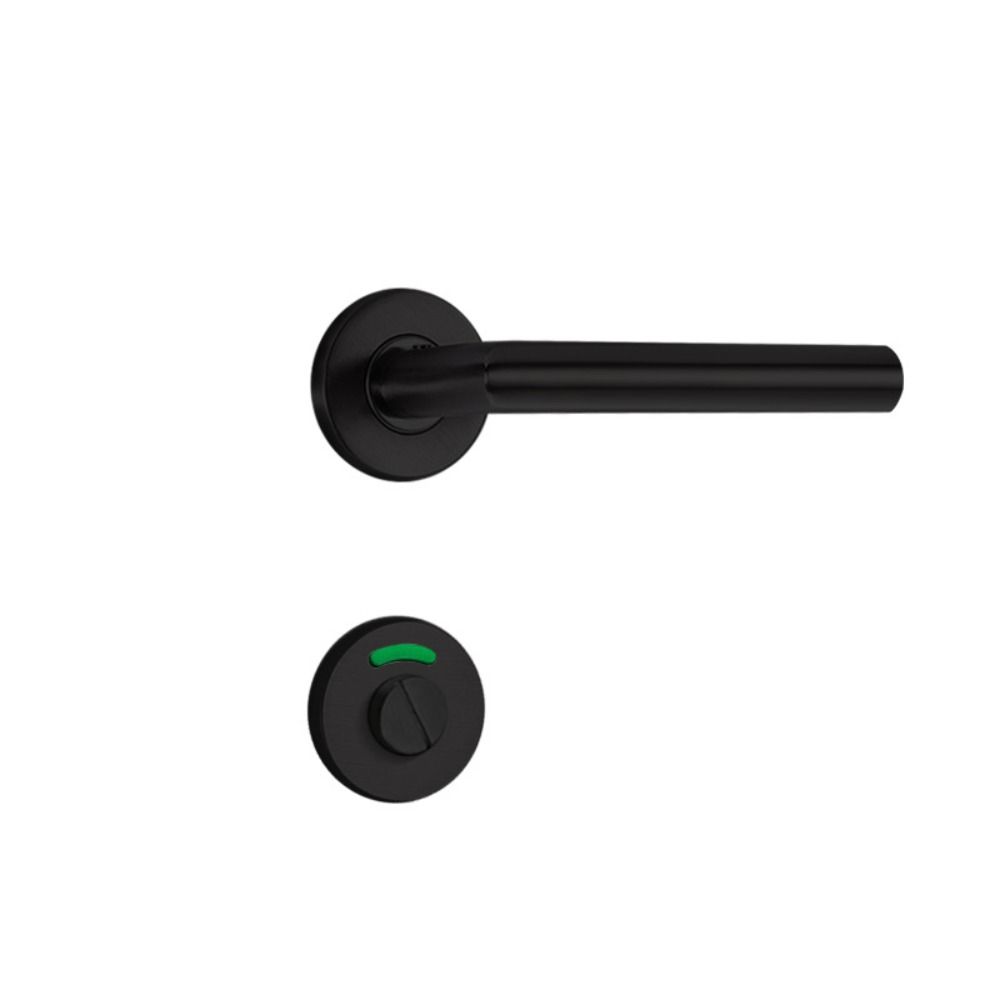 Nylon Plastic Indicator Door Lock Black Color Stainless Steel Deadbolt Bathroom Bolt Bathroom