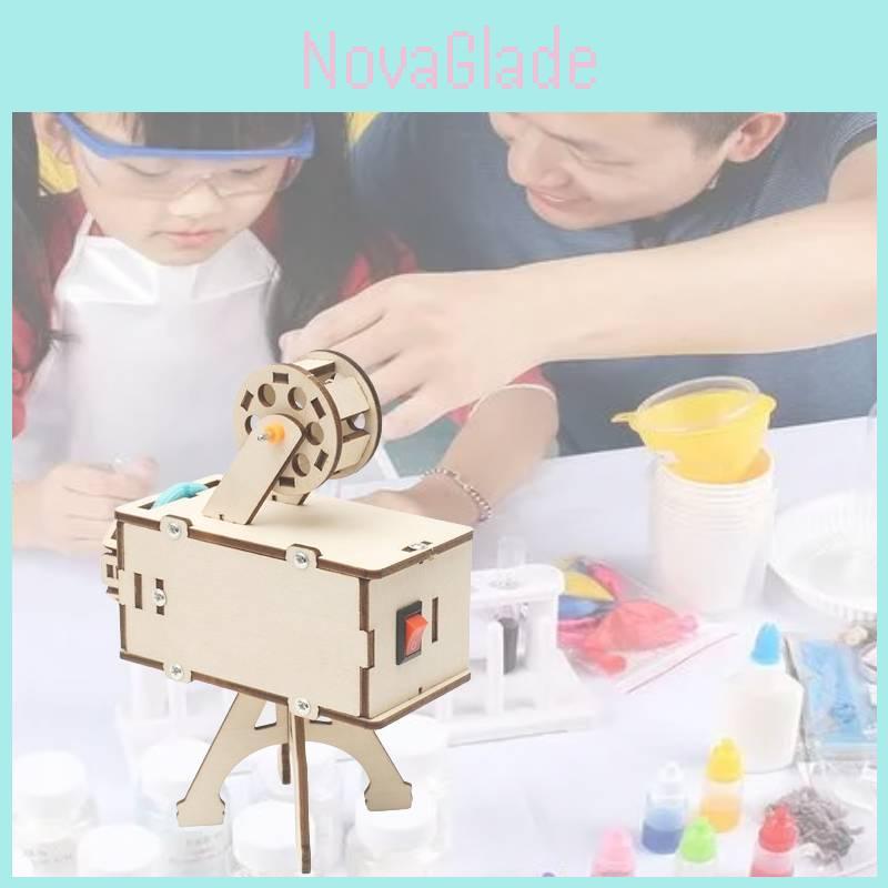 Wooden Diy Science Projector Kit Fun Physics Experiment Toy For Elementary School Students R-61