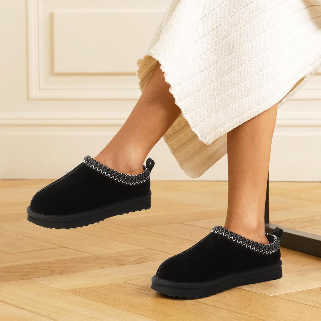 Fashion Smile PoP Winter Fuzzy Men Slippers New Genuine Suede Men Shoes Warm Nonslip Short Plush Shoes Soft Home Men Cotton Slippers