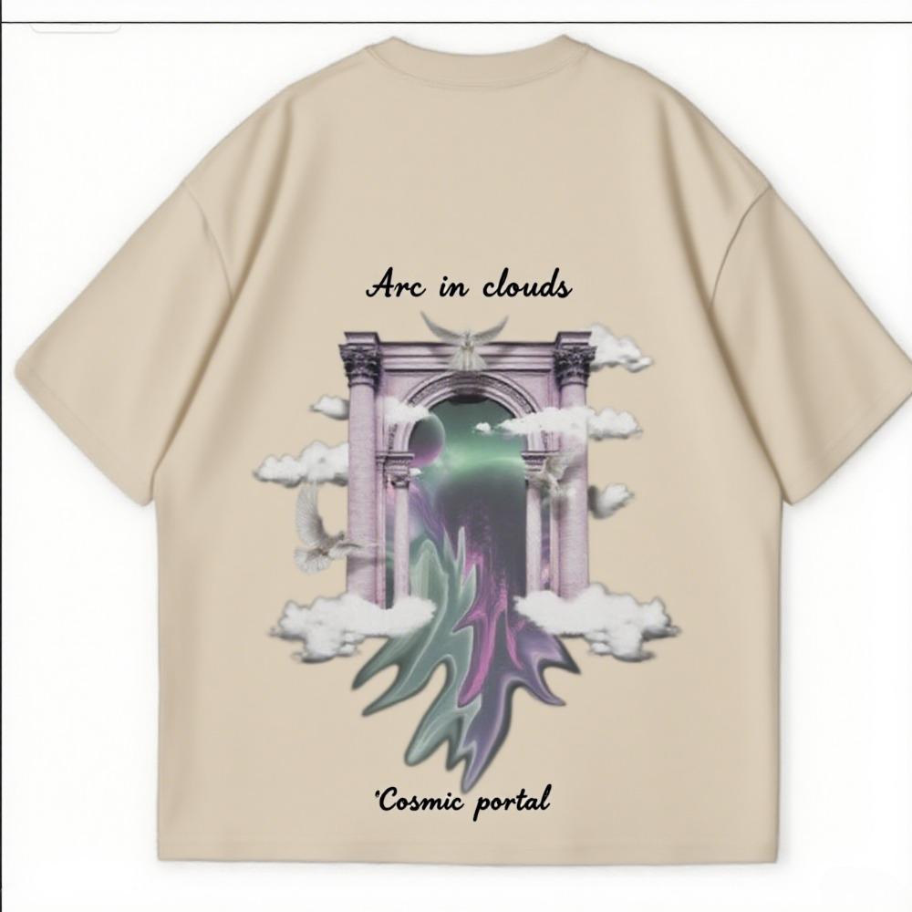 

Fashion Leisure High-quality Comfortable Best-selling Light Cotton Short-sleeved and Couples Street Daily Style Printed T-shirts S