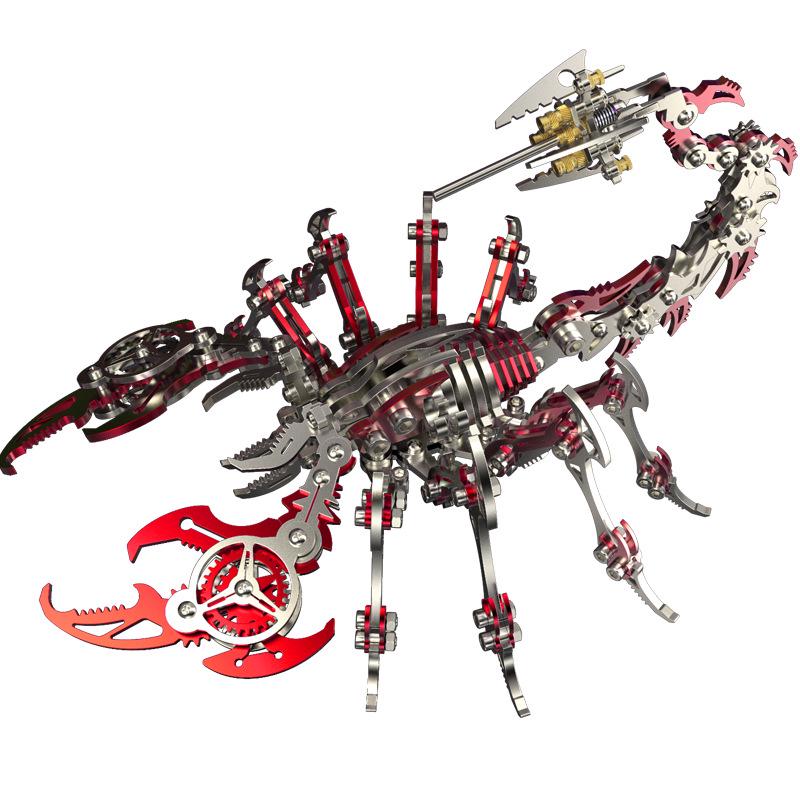 Colorful Scorpion 3D Metal Puzzle: Handmade, Movable, Creative Gift Toy