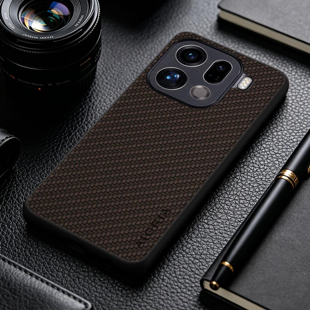 Phone Case: New Stylish Business Casual Phone Case for OPPO Find X9 Pro X8 Pro X9 Ultra X5 Lite Faux Carbon Fiber Synthetic Leather Phone Cover