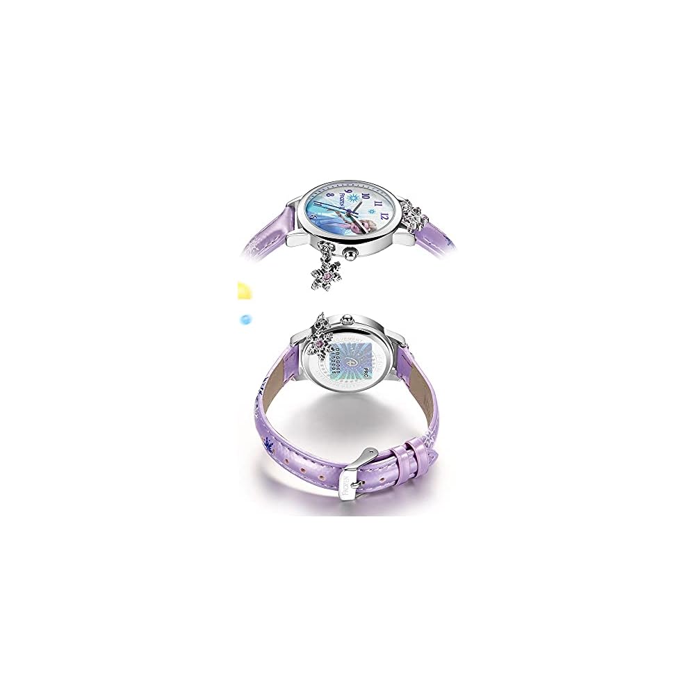 Disney Girls' Elsa and Anna Pink Watch 020 Gift Edition Kids' Wristwatch
