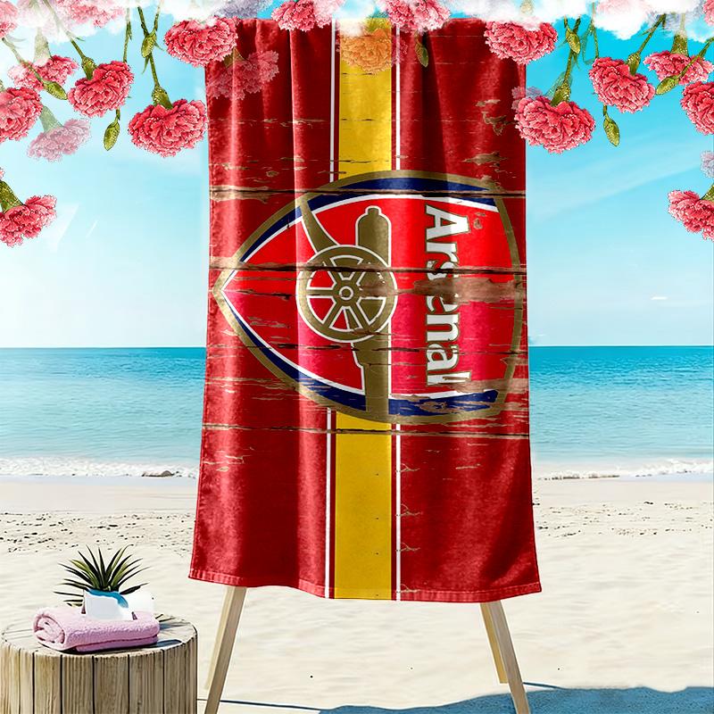 Arsenal Football Club3 Print Beach Towel, Large Soft Quick Dry Towel for Beach Camping Swimming