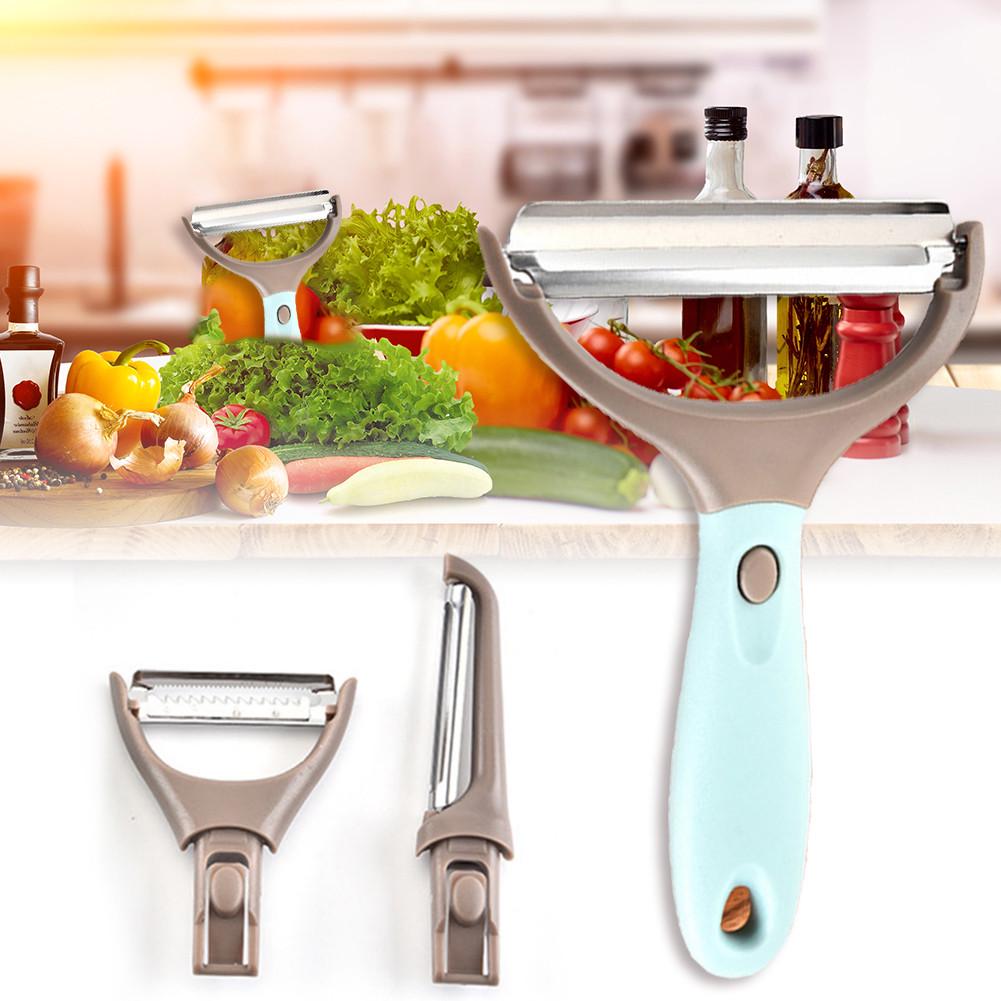 Buy Julienne Vegetable Peeler Set Stainless Steel Cabbage Carrot Potato