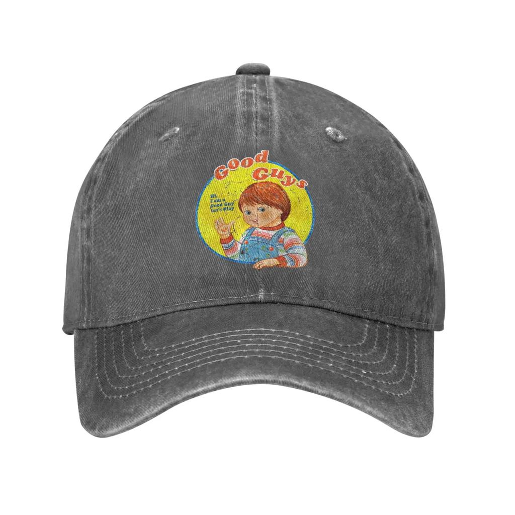Chucky Good Guys Baseball Cap Sun  Running Hippie Sun-Proof Washed Hip Hop Hats Men Adult Fitted Retro Print Snapback Cap