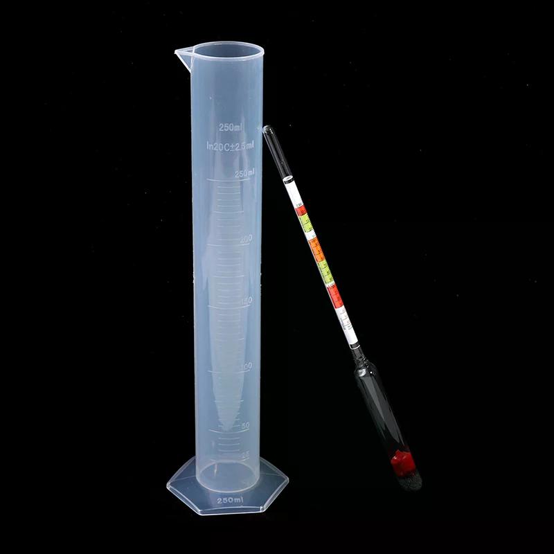 3pc/set Triple Scale Hydrometer for Home Brew Wine Beer Cider Alcohol Testing 3 Scale Hydrometer Wine Sugar Meter Test