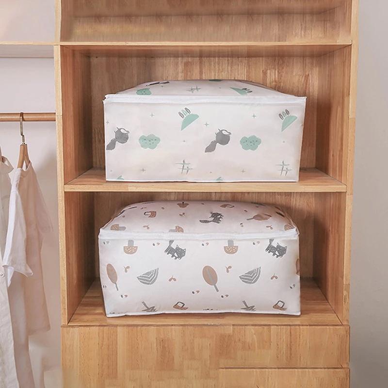 Storage Bag Folding Clothes Blanket Quilt Closet Sweater Box Fashion Pouch
