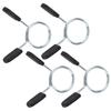 4Pcs Barbell Clamp Spring Collar Clip Gym Weight Dumbbell Spring Lock Standard Lifting Kit