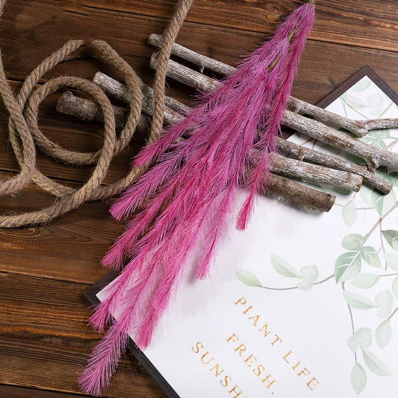 1 STK Flauschige Boho-Deko Kunstpflanze Hochzeitsfeier Pampasgras Künstliches Schilf Lang 77CM