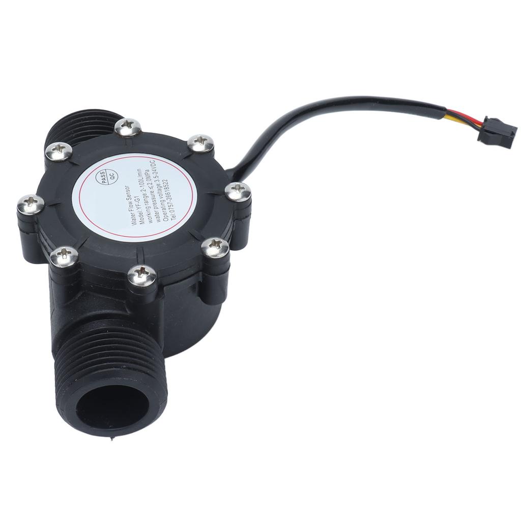 Water Flow Sensor Meter Flowmeter DN25 1.3in Nylon for Swimming Pool Pipe Water Works