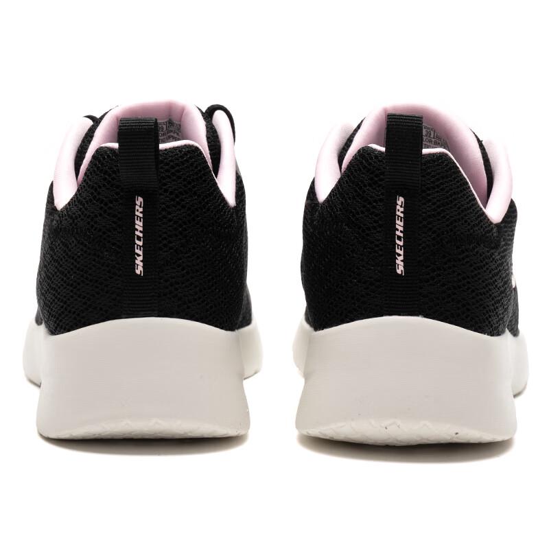 Skechers Women's 149542-BKPK Casual Lace-Up Sneakers