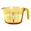 1L Glasmessbecher mit Griff Ausguss Präzise Skala Hitzebeständig Kochen Backen Flüssigkeit Mehl Pulver Messbecher Küchenhelfer