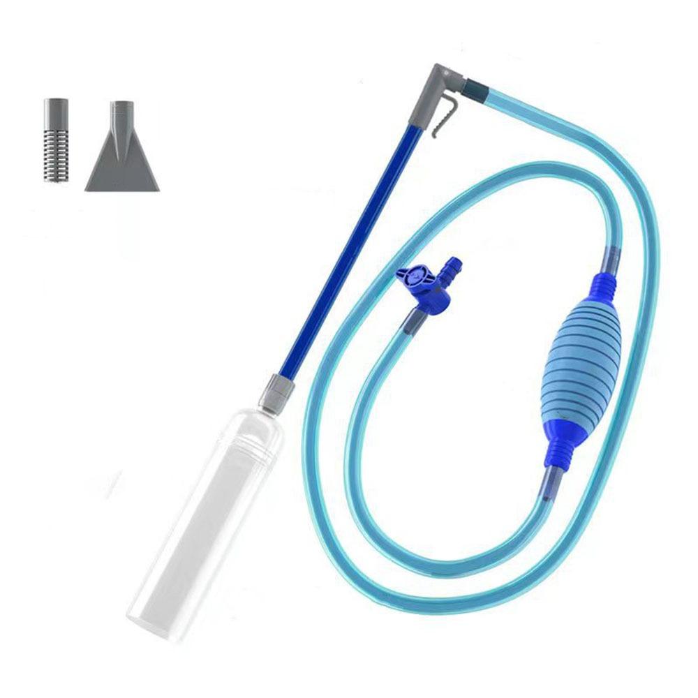 

Extension Tube Manual Water Changer Handheld Fish Tank Water Absorber for Fish Tank Blue 2.6M