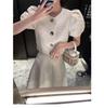 Summer 2026 Rich Girl Two-Piece: White Top & High-Waisted Skirt Dress