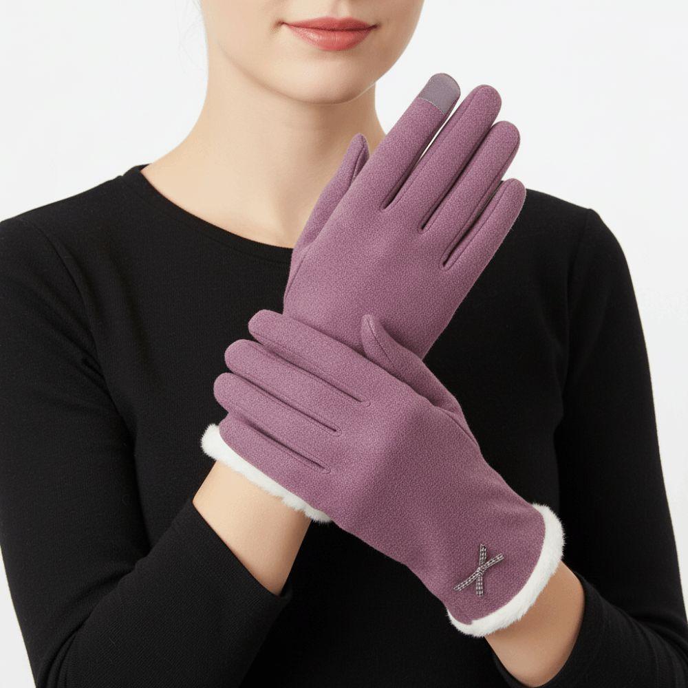 Thicken Warm Gloves with Warm Lining Ski Gloves Full Fingered Gloves For Outdoor Sport Running