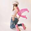 Dalmatian Scarf Pink