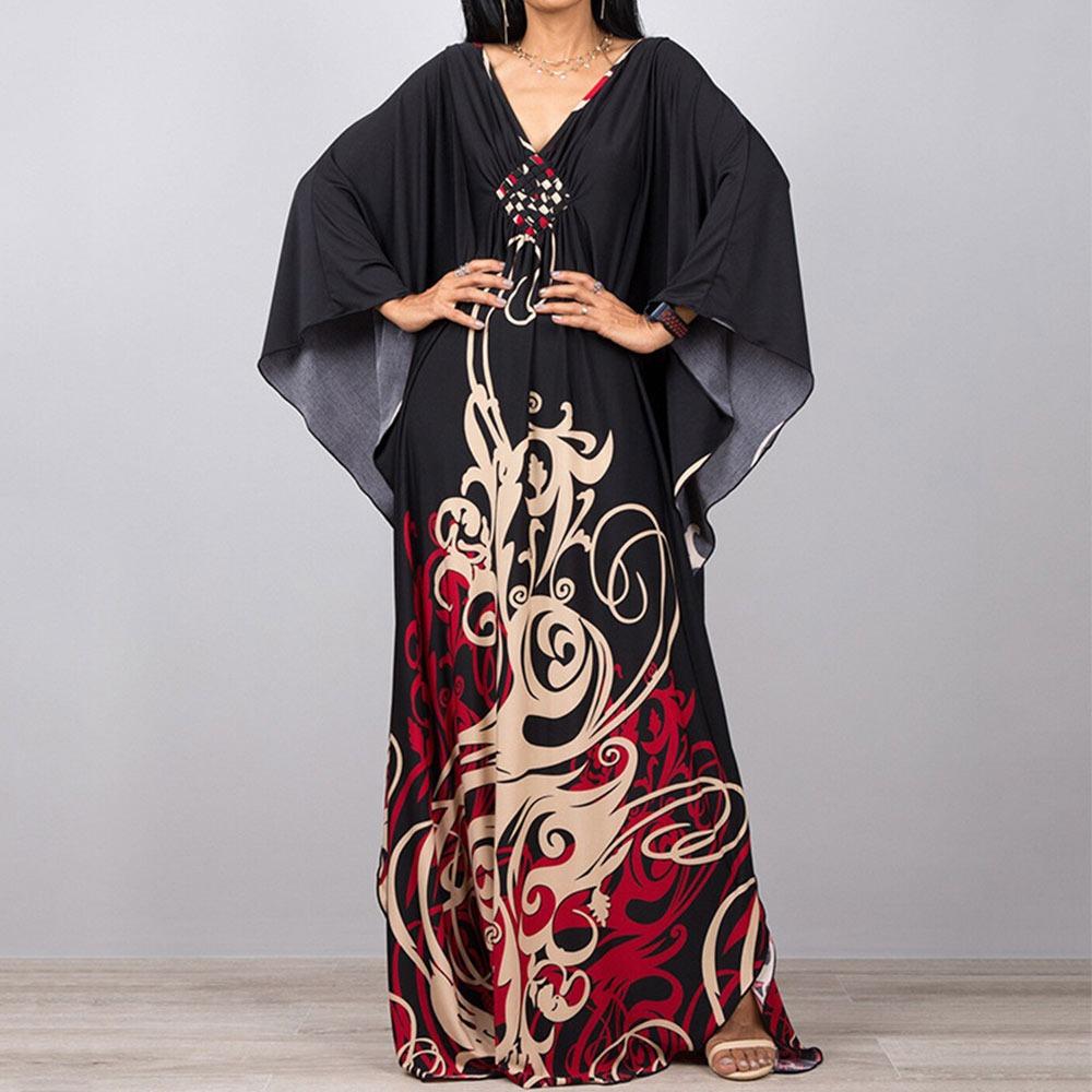 

Maxi Long Dress Summer Sunscreen Smock Casual Vacation Swimsuit Cover Up Dress Bathing Suit Loose Bikini Cover-Ups for Women One Size