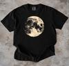 Vintage Kosmiczna Koszulka z Pełnią Księżyca, Retro Astronomiczna Koszulka z Fazami Księżyca Comfort Colors