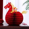 Table Decoration New Year Horse Ornament Horse Decoration Folding Paper Horse Ornament Red Chinese New Year