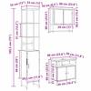 Bathroom Furniture Set with Shelf 3 Pcs Sonoma Oak Engineered Wood