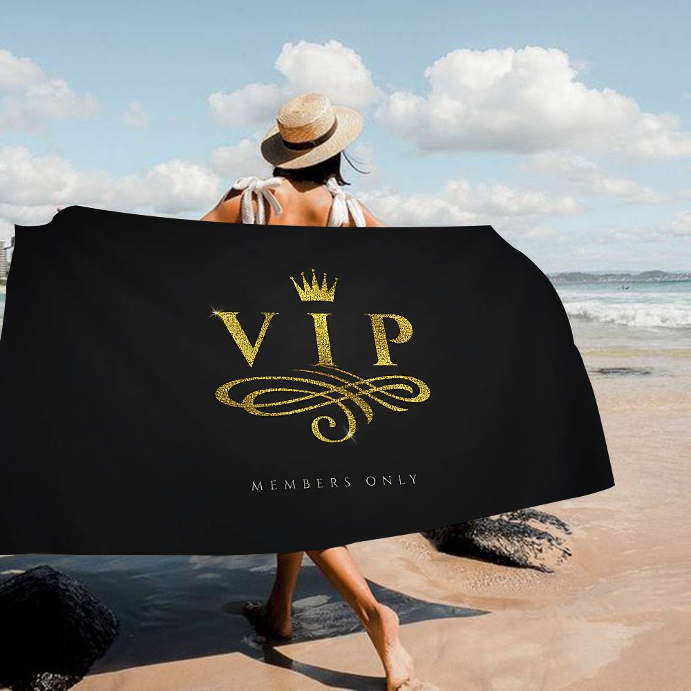 Laser VIP Beach Towel Colorful Bath Towels For Girl Microfiber Quick Dry Custom Sand Free Beach Yoga Spa Gym Pool