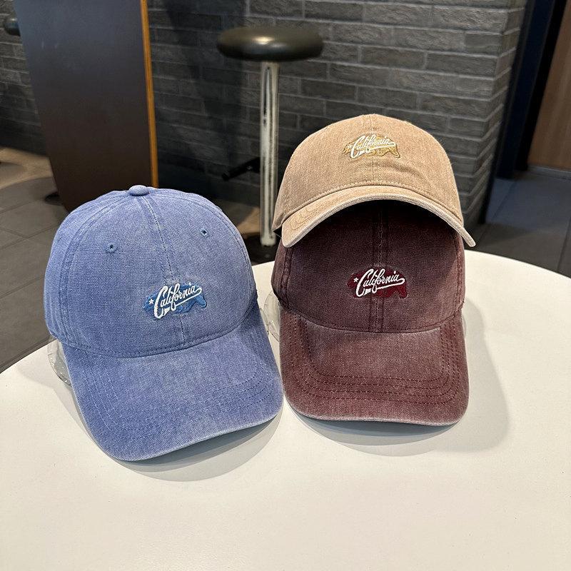 California Embroidered Baseball Cap With Wide Brim For Casual Men Women