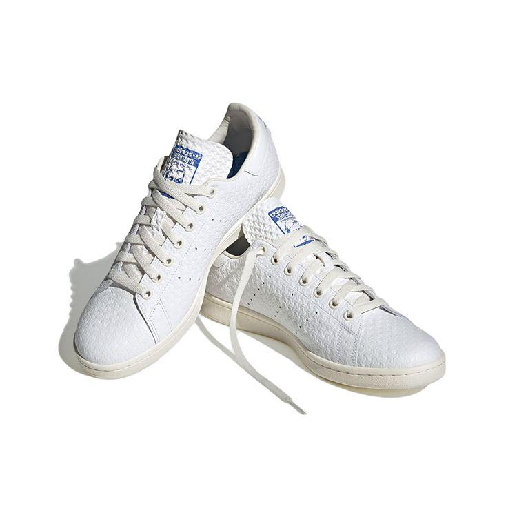 Adidas Stan Smith Debossed Geometric Print Unisex Sneakers White Cloud-White HQ9930