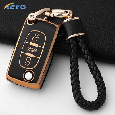 Tpu Car Remote Key Case Cover For Peugeot Partner Expert For Citroen Berlingo Dispatch Ce0523 Ce0536 Hu83/Va2 Accessories