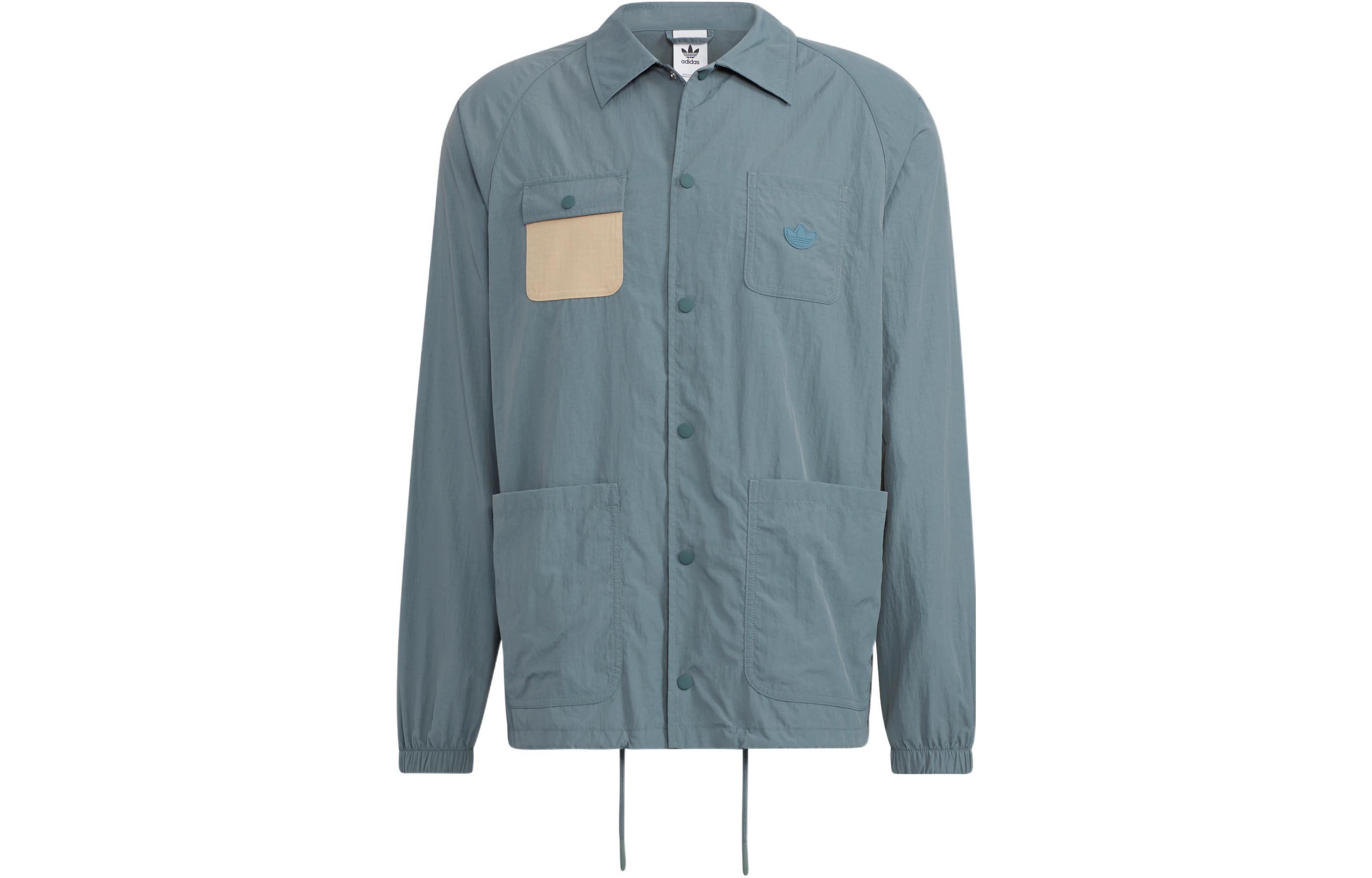 Adidas Originals Adidas Originals X CHARR Jackets Unisex Blue Lapel Moderate Workwear HR3461 S