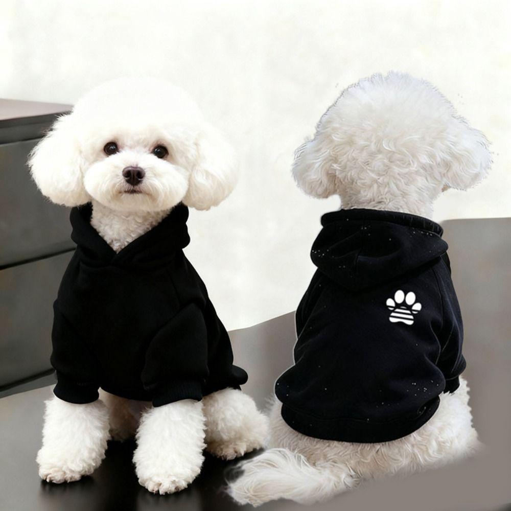 Windproof Dog Clothes Cotton Dog Sweatshirt Fashion Pet Coat  Small Dogs