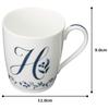Hrnek Noritake 285cc Kolekce hrnků s abecedou Vhodné do mikrovlnné trouby Vhodné do myčky nádobí H Kostní porcelán MT59880/4946-H
