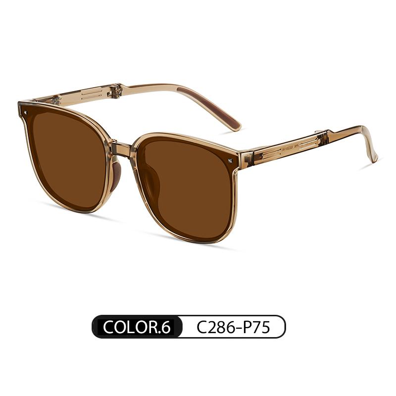 1Pcs New Folding Sunglasses Fashionable Classic Trend Ultra-Light Ultraviolet Anti-Ultraviolet Sunglasses