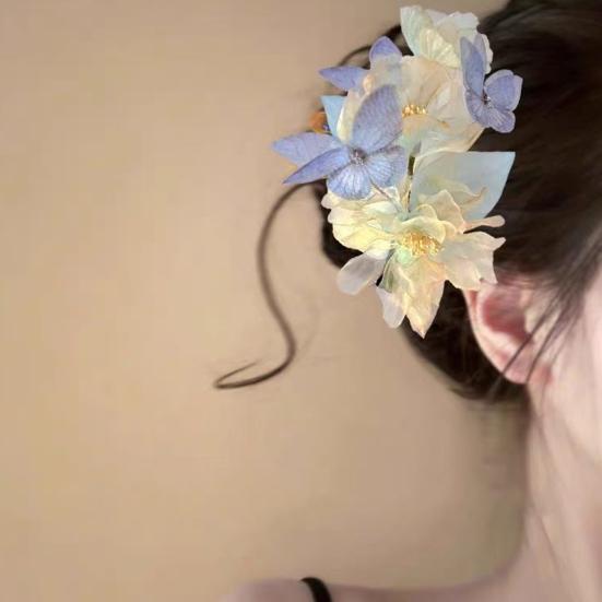 Women Hair Clip Retro Style Butterflies Flower Decor Hair Pins Spring Clip Design Decorative Headdress Hair Accessories