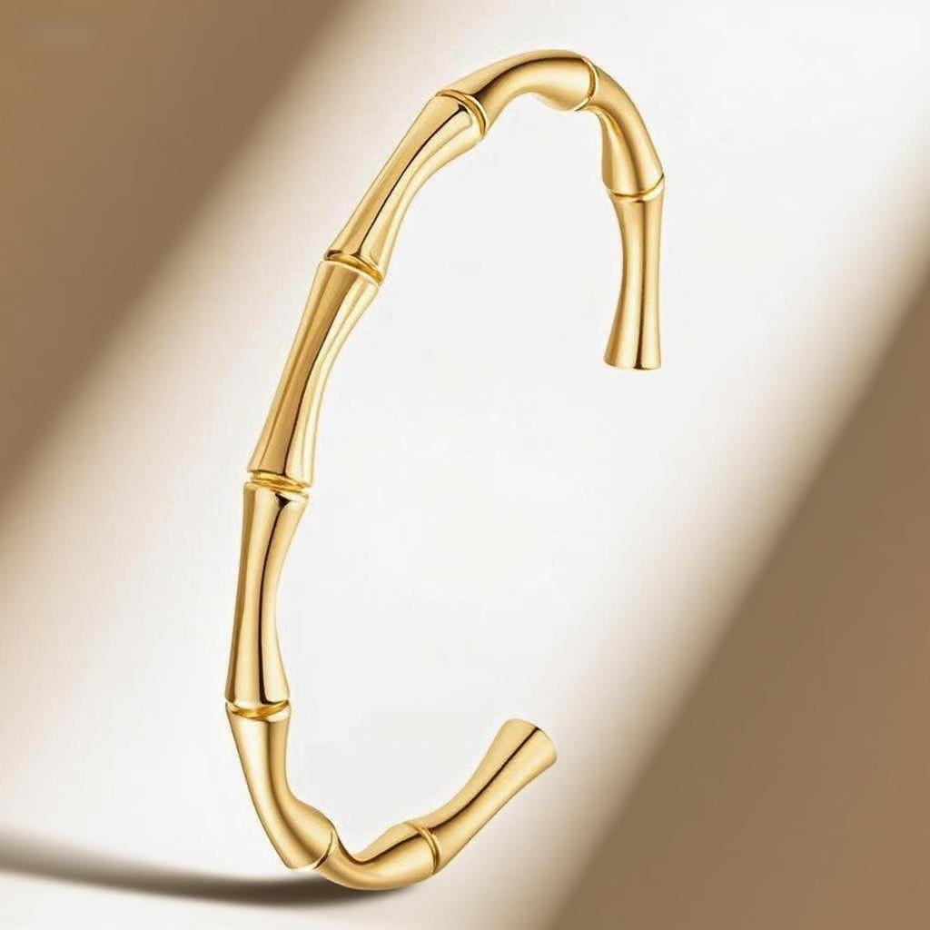 Women's Titanium Steel Bamboo Joint Bracelet, Japanese Korean Style, Simple and Versatile Stainless Steel Wristband Jewelry.