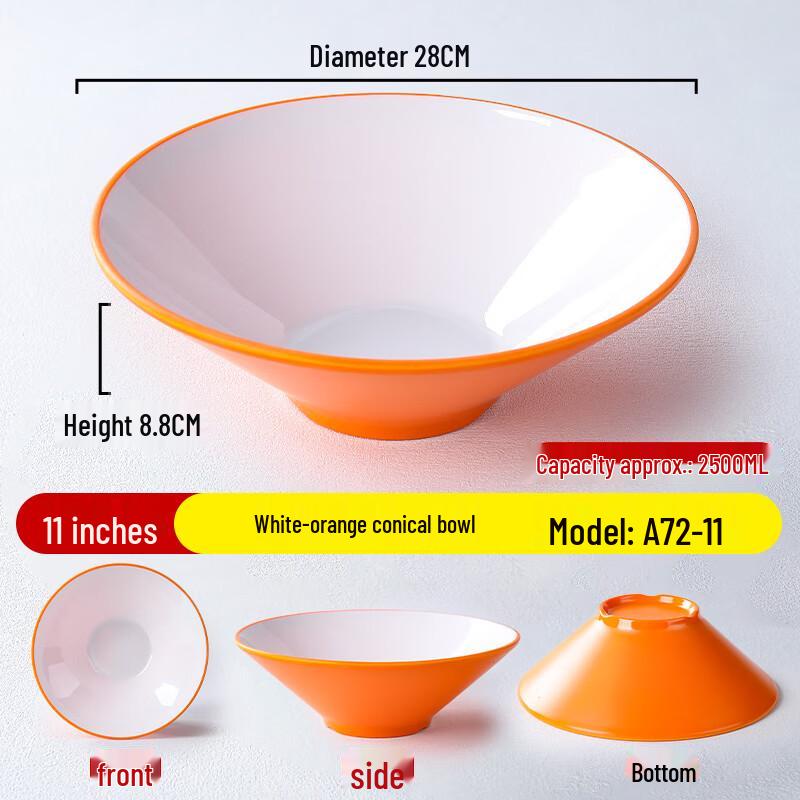 Ru Han Nordic Style Melamine Noodle Soup Bowl