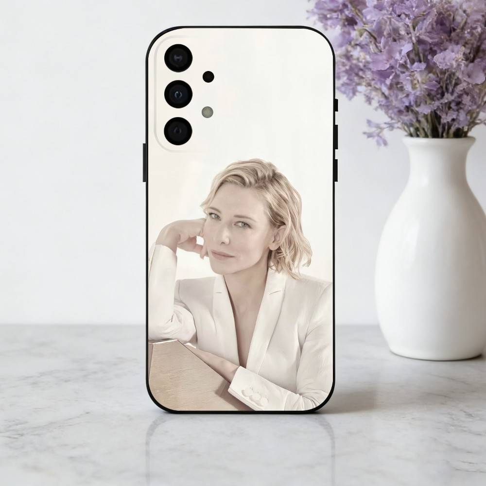 C-Cate-E B-Blanchett Actress Phone Case For Samsung Galaxy A73,A72,A71,A70,A53,A52,A51,Soft Silicone Black Cover