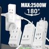 Electrical Socket Adapter 180 Degree Rotation US Wall Outlet Extension Travel Aadapters US Plug Portable Power Socket Converter