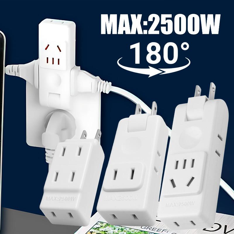 Electrical Socket Adapter 180 Degree Rotation US Wall Outlet Extension Travel Aadapters US Plug Portable Power Socket Converter