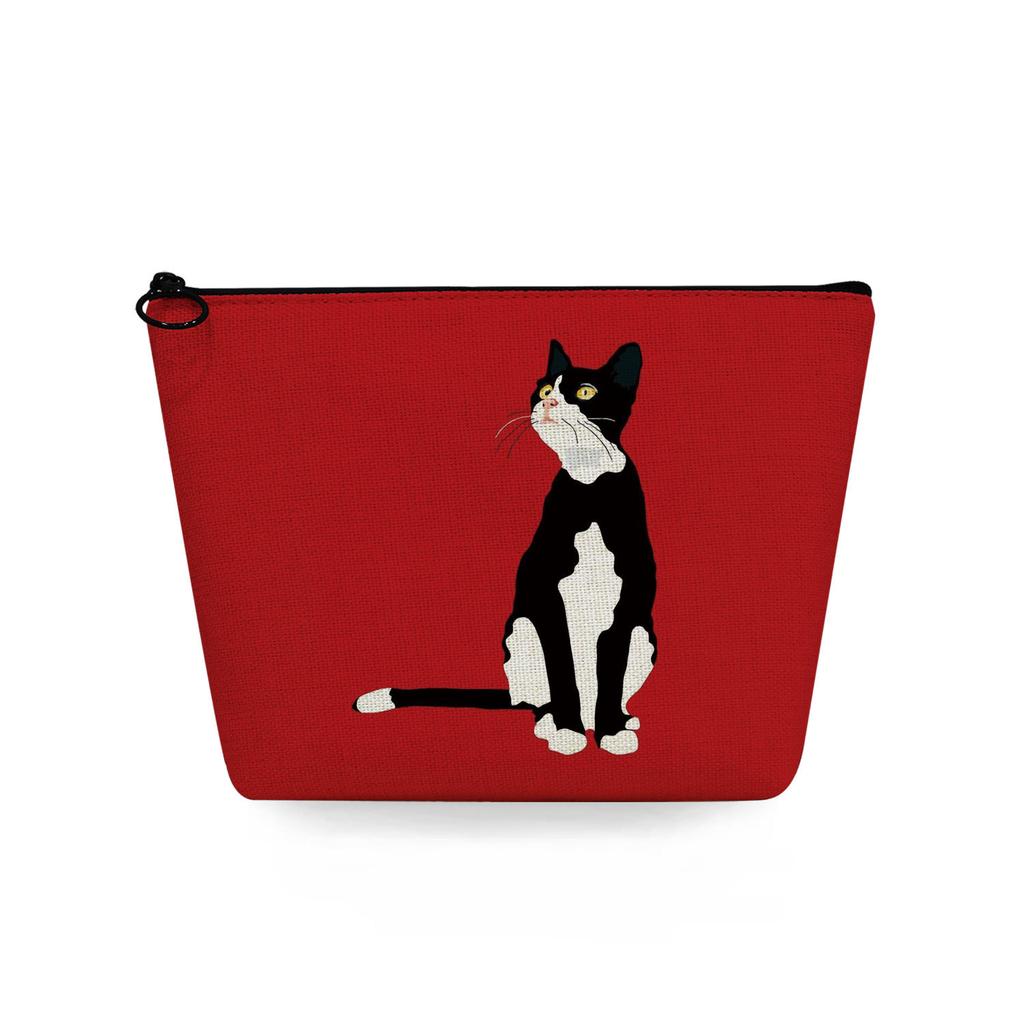 Women Cat Print Cosmetic Bag Toiletries Organize Travel Storage Case  6384