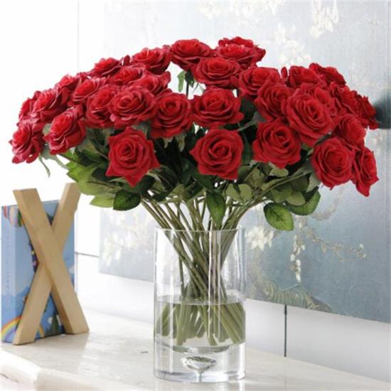 Latex Flower 1 Head Latex Touch Rose Flowers Wedding Home Design Bouquet Decor