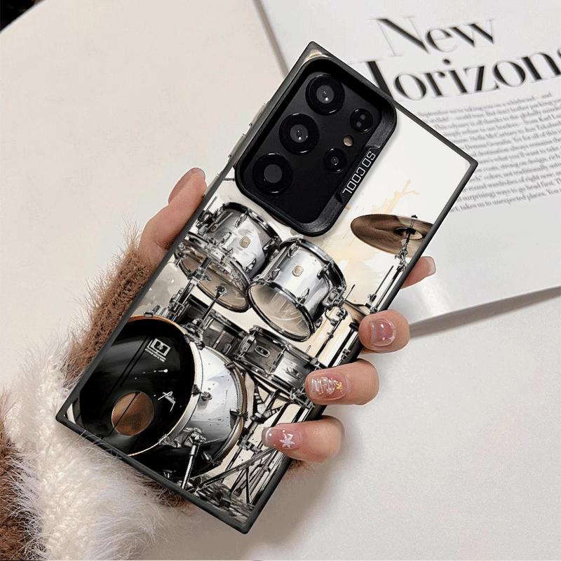 

Drum Set Rock Music Shockproof Phone Case for Samsung Galaxy S26 Edge S25 Ultra S24 FE S23 Plus S21 Cover Anti Fall Fundas Samsung S24 Plus