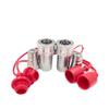 2 Sets 1/2 1/4 NPT ISO7241-A Hydraulic Quick Connect Coupler Fittings With Dust Cap For Hydraulic Systems