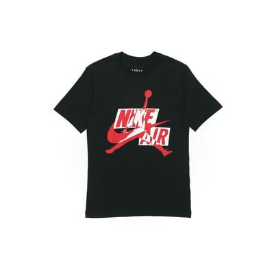 Jumpman Classics Embossed Print Short Sleeve T-Shirt Men Tops Black CU9571-011