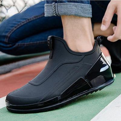 Winter Men's Outdoor Anti-Slip Hiking Shoes Sand Creek Fishing Rain Boots Work Shoes Durable Waterproof Fishing Shoes