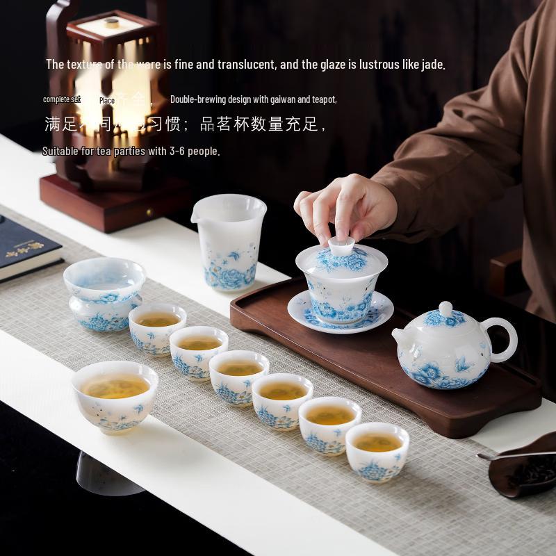 Pu Jade Ceramic Kung Fu Tea Set