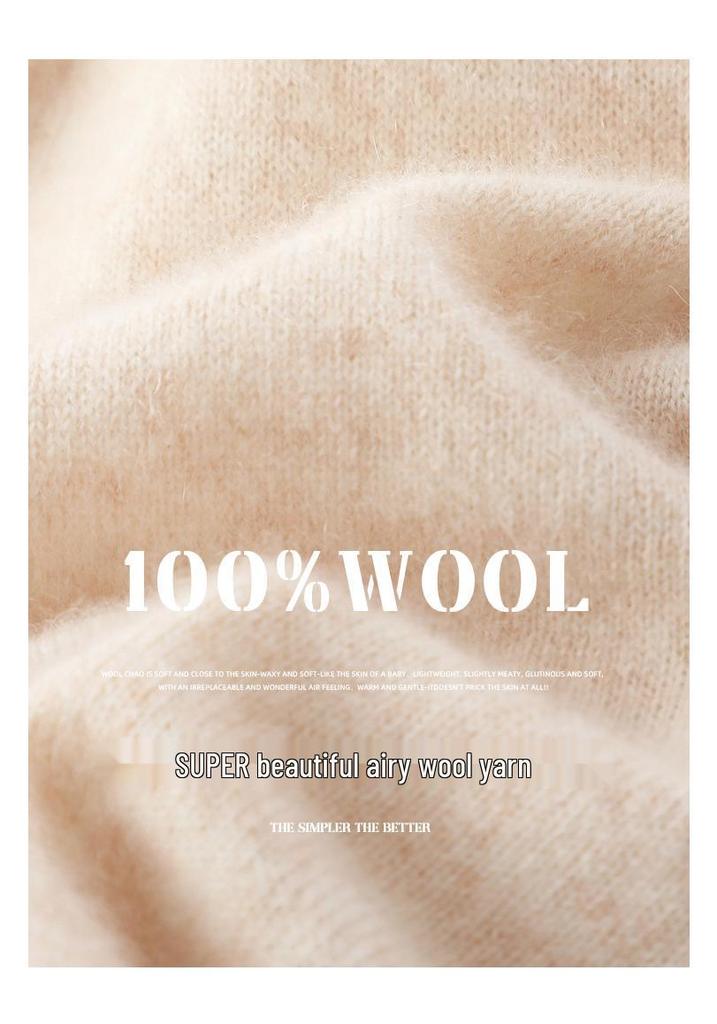 Pure Wool Women's Polo Collar Knit Cardigan – Autumn/Winter, Solid Color, Skin-Friendly, Single-Breasted Outerwear.