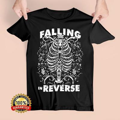 Rare Falling In Reverse Music Band Short Sleeve Black All Size TShirt DTA1623 Unisex T-Shirt