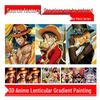 Peinture Stéréoscopique Lenticulaire Dégradé Anime One Piece 3D