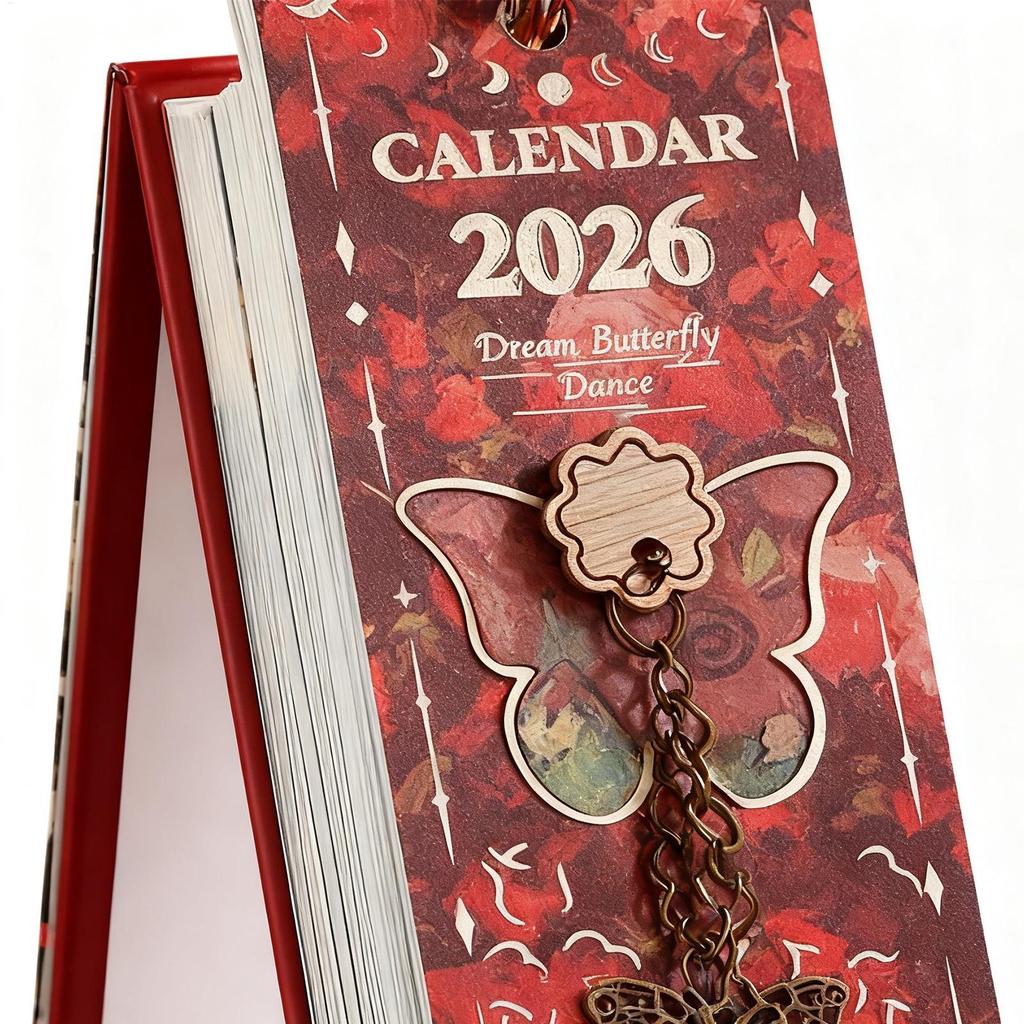 2026 Oil Painting Desk Calendar 365 Days Artwork with Stand Monthly Art Calendar for Home Office Desk Decor, Daily Planner